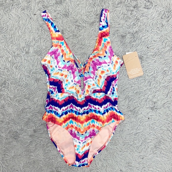 Hobie Swimsuit Tie Dye One Piece S Small New - Picture 3 of 7